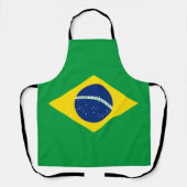 Flag patriottisch Brazilië Schort (Voorkant)