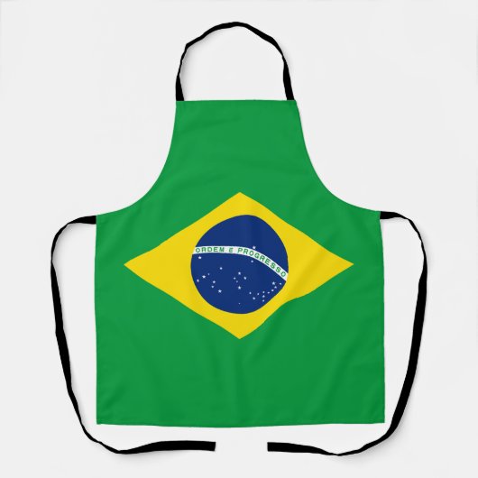 Flag patriottisch Brazilië Schort (Voorkant)