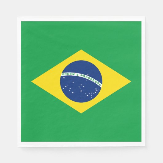Flag patriottisch Brazilië Servet (Voorkant)