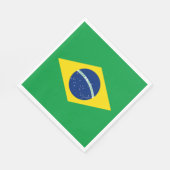 Flag patriottisch Brazilië Servet (Hoek)