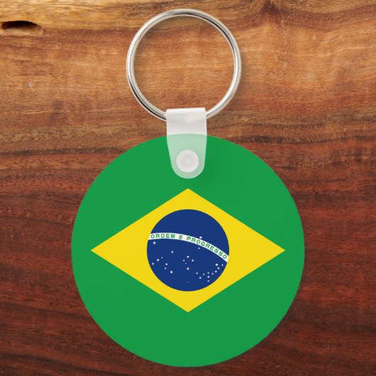 Flag patriottisch Brazilië Sleutelhanger (Achterkant)