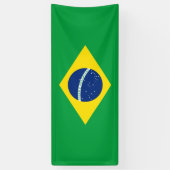 Flag patriottisch Brazilië Spandoek (Verticaal)