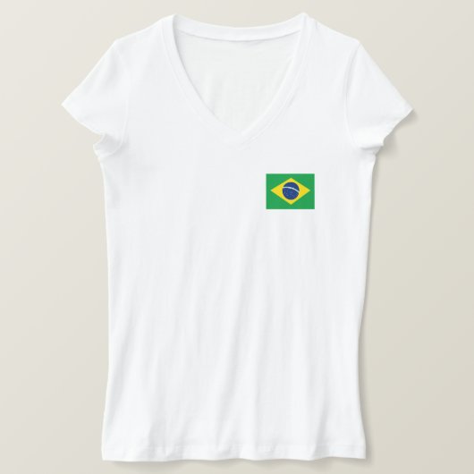Flag patriottisch Brazilië T-shirt (Design voorkant)