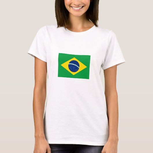 Flag patriottisch Brazilië T-shirt (Voorkant)