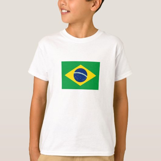 Flag patriottisch Brazilië T-shirt (Voorkant)