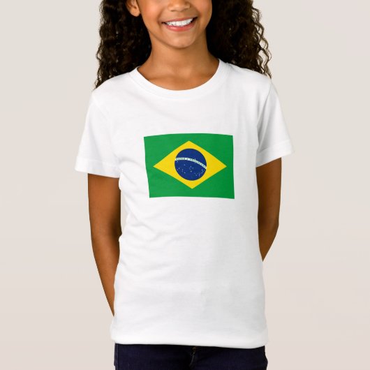 Flag patriottisch Brazilië T-shirt (Voorkant)