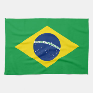 Flag patriottisch Brazilië Theedoek