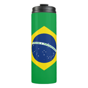 Flag patriottisch Brazilië Thermosbeker