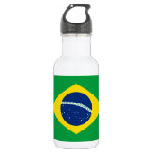 Flag patriottisch Brazilië Waterfles (Voorkant)