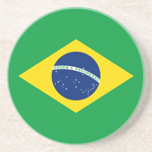 Flag patriottisch Brazilië Zandsteen Onderzetter