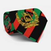 Flag Pattern of Afghanistan - 2013 adoption Stropdas (Opgerold)