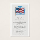 Flag Photo Funeral Favoriete Memorial Kaart (Voorkant)