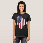 Flag Popsicle Ice Pop 4th of July Patriotic Graphi T-shirt (Voorkant volledig)