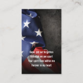 Flag Prayer Kaart Foto Ombre Blue Red Kaart Visitekaartje (Achterkant)