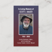 Flag Prayer Kaart Foto Ombre Blue Red Kaart Visitekaartje (Voorkant)