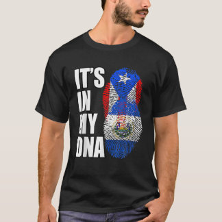 Flag Puerto Rican en Salvadorian Mix T-shirt