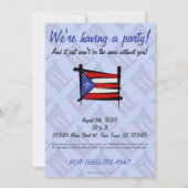 Flag Puerto Rico Brush Kaart (Achterkant)