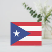 Flag Puerto Rico Plain Briefkaart (Staand voorkant)