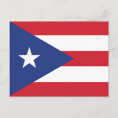 Flag Puerto Rico Plain Briefkaart (Voorkant)