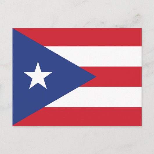 Flag Puerto Rico Plain Briefkaart (Voorkant)