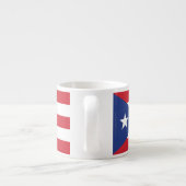 Flag Puerto Rico Plain Espresso Kop (Achterkant)