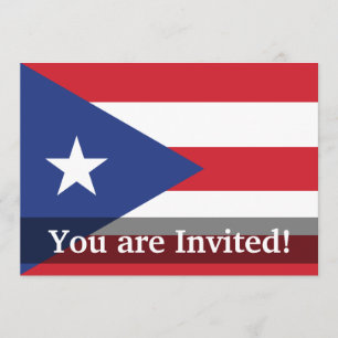 Flag Puerto Rico Plain Kaart