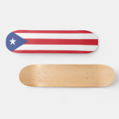 Flag Puerto Rico Plain Persoonlijk Skateboard (Horizontaal)