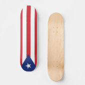 Flag Puerto Rico Plain Persoonlijk Skateboard (Voorkant)