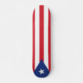 Flag Puerto Rico Plain Persoonlijk Skateboard (Voorkant)