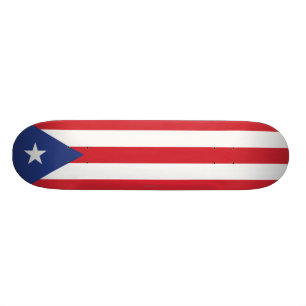 Flag Puerto Rico Plain Persoonlijk Skateboard