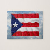 Flag Puerto Rico - Puzzle Legpuzzel (Horizontaal)