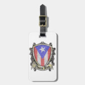 Flag Puerto Rico - Shield Crest Bagagelabel (Voorkant verticaal)