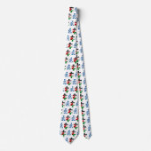 Flag Puzzle in Israël en Palestine Conflict Stropdas (Voorkant)