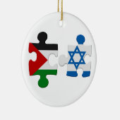 Flag Puzzle Ornament Israël en Palestine Conflict (Rechts)
