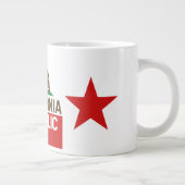 Flag Red Star van de staat KLIFORNIË Grote Koffiekop (Rechts)