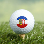 Flag Schleswig-Holstein Golf Balls Golfballen (Insitu Shirt)