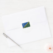 Flag Solomon Islands Ronde Sticker (Envelop)