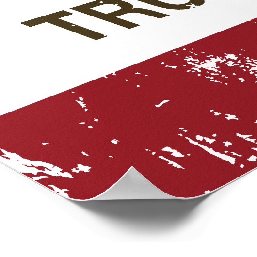 Flag Truckee Californië Poster (Hoek)