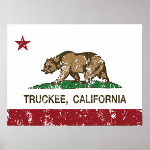 Flag Truckee Californië Poster