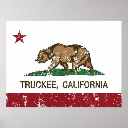 Flag Truckee Californië Poster (Voorkant)