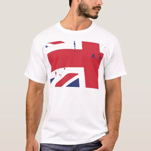 Flag UK English London T-shirt (Voorkant)