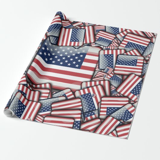 Flag_United_States_by_JAMColors Cadeaupapier (Uitgerold)