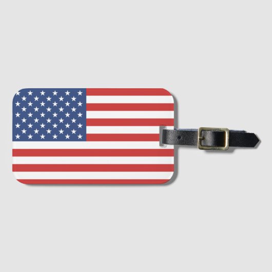 Flag USA AMERICA Bagagelabel (Voorkant (horizontaal))