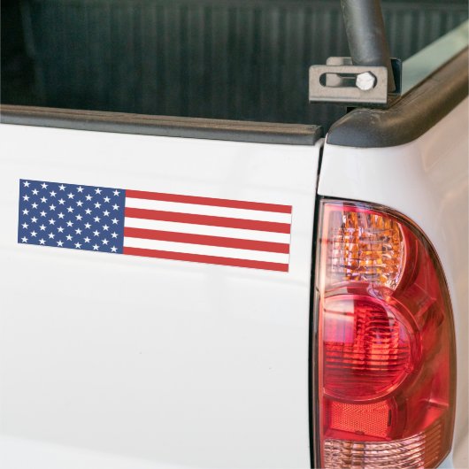 Flag USA AMERICA Bumpersticker (Op Truck)