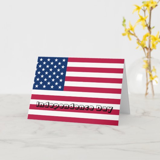 FLAG_USA, Onafhankelijkheidsdag Kaart (Gele Bloem)