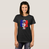 Flag van 14 juli op de feestdag t-shirt (Voorkant volledig)