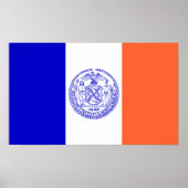 FLag van New York City Poster (Voorkant)