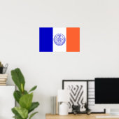 FLag van New York City Poster (Thuiskantoor)