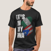 Flag van Puerto Rican en Nigerian Mix DNA-erfgoed