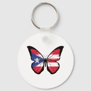 Flag van Puerto Rico Sleutelhanger
